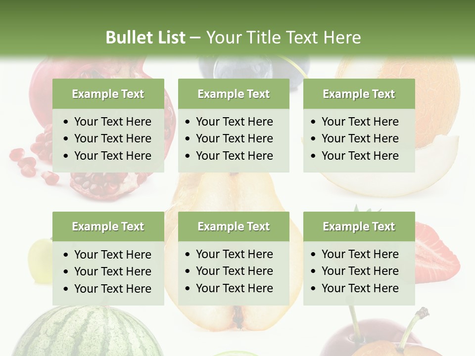 Orange Striped Citrus PowerPoint Template