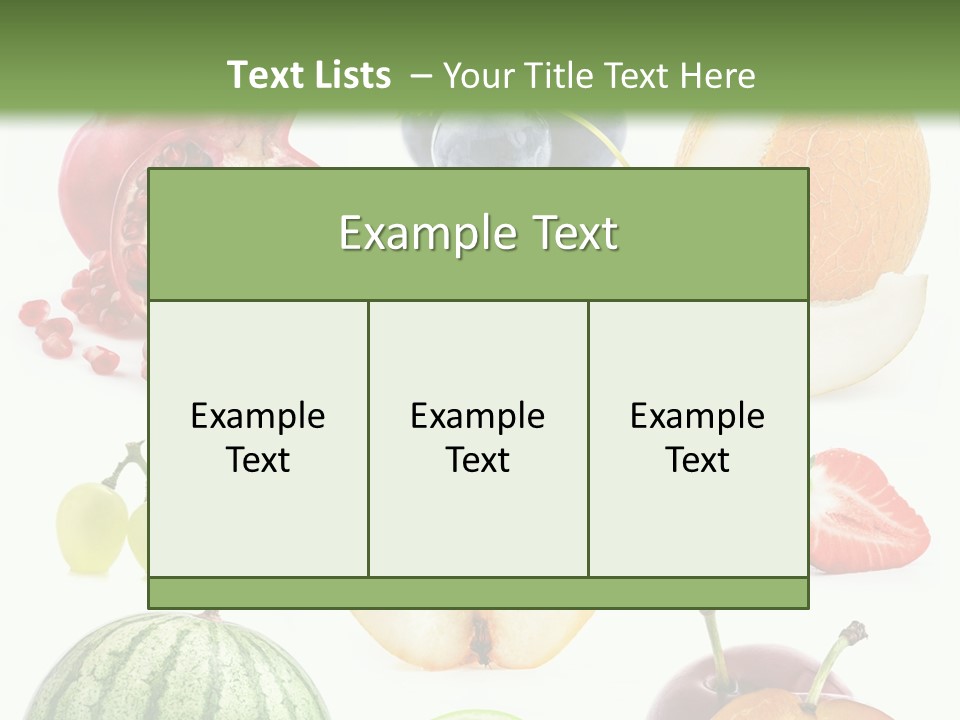 Orange Striped Citrus PowerPoint Template