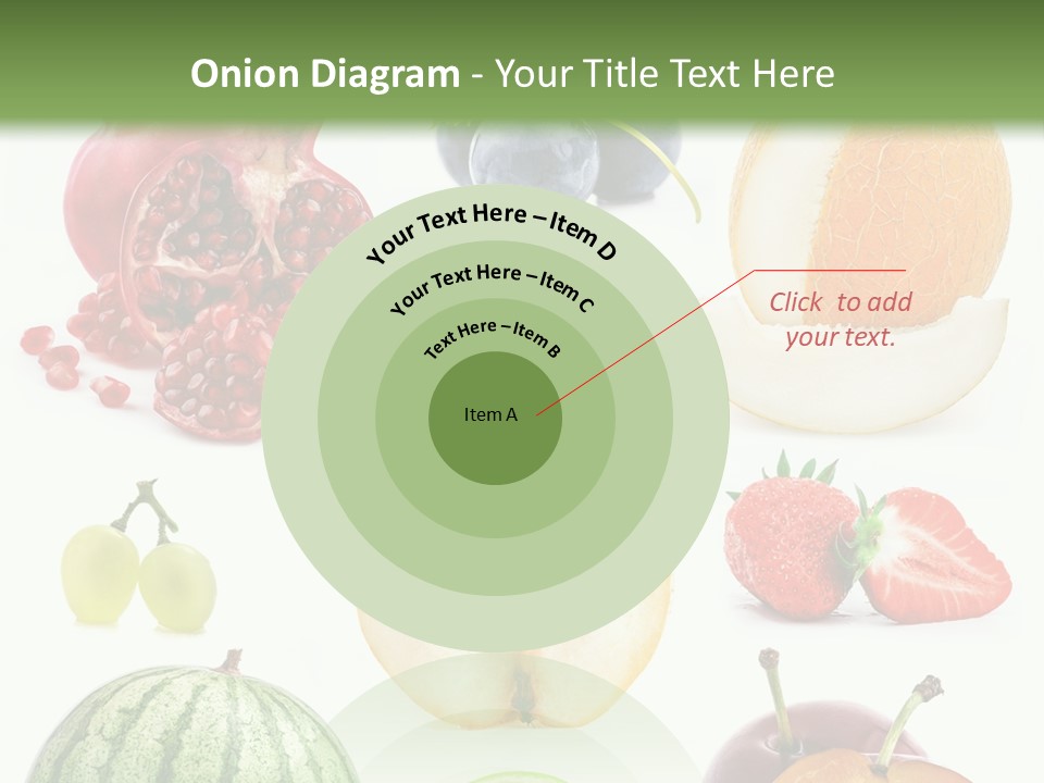 Orange Striped Citrus PowerPoint Template