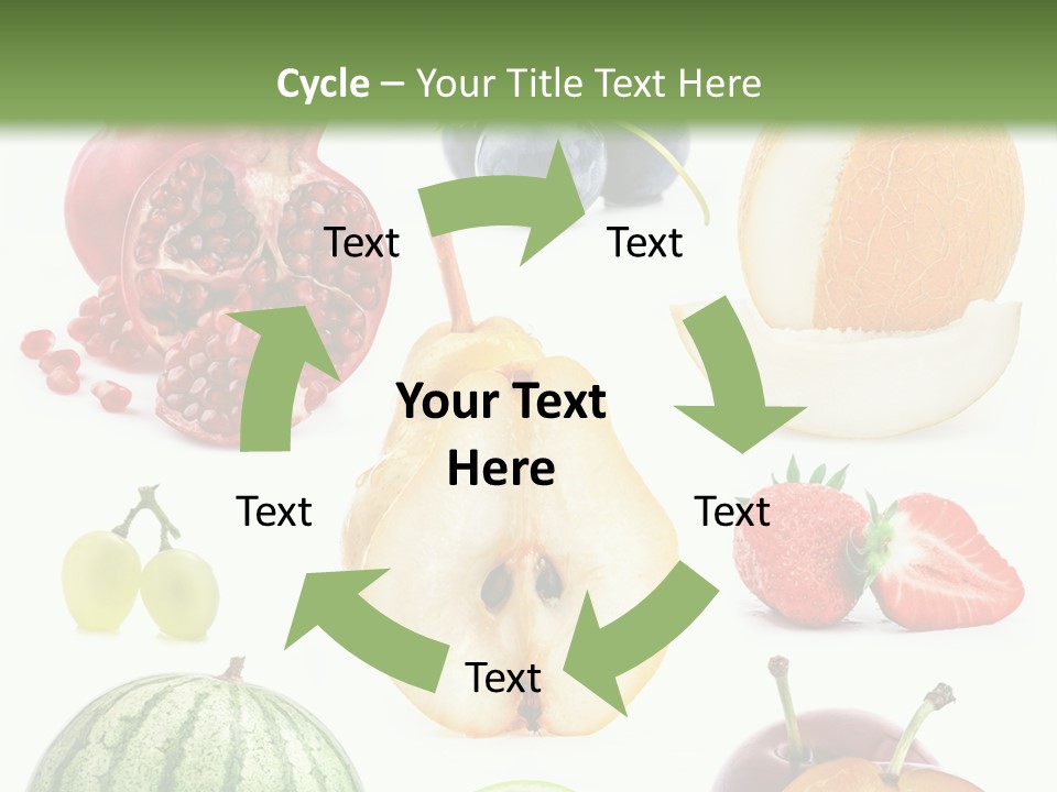 Orange Striped Citrus PowerPoint Template