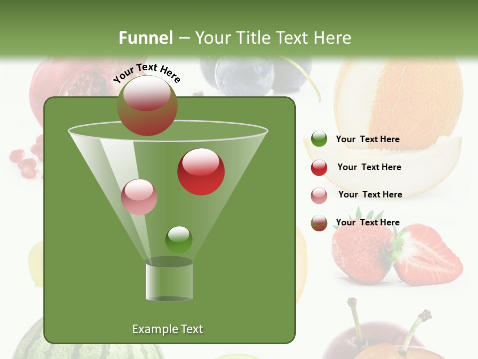 Orange Striped Citrus PowerPoint Template