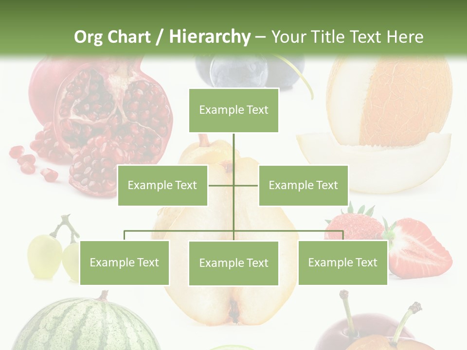 Orange Striped Citrus PowerPoint Template