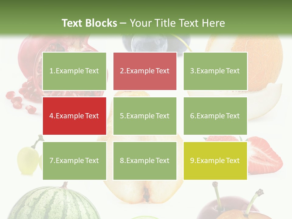 Orange Striped Citrus PowerPoint Template