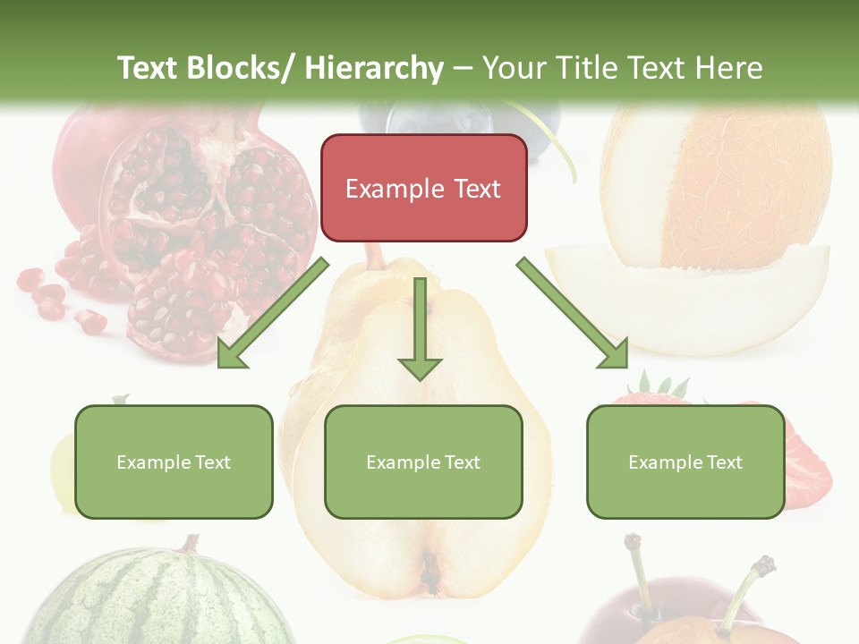 Orange Striped Citrus PowerPoint Template