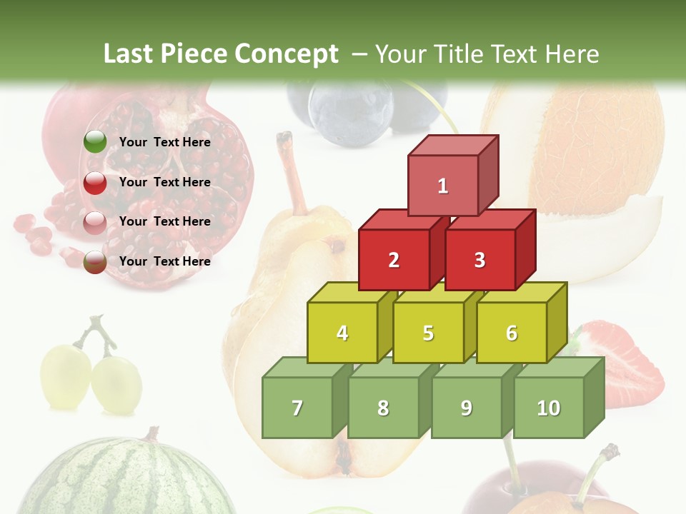 Orange Striped Citrus PowerPoint Template