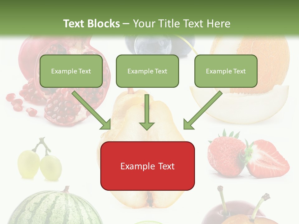 Orange Striped Citrus PowerPoint Template