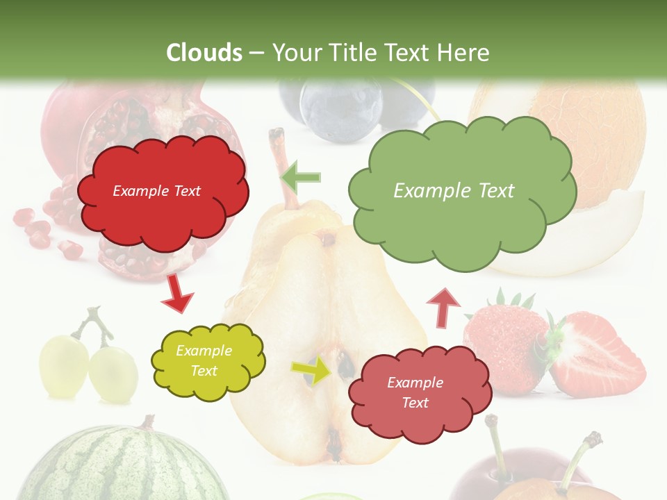 Orange Striped Citrus PowerPoint Template