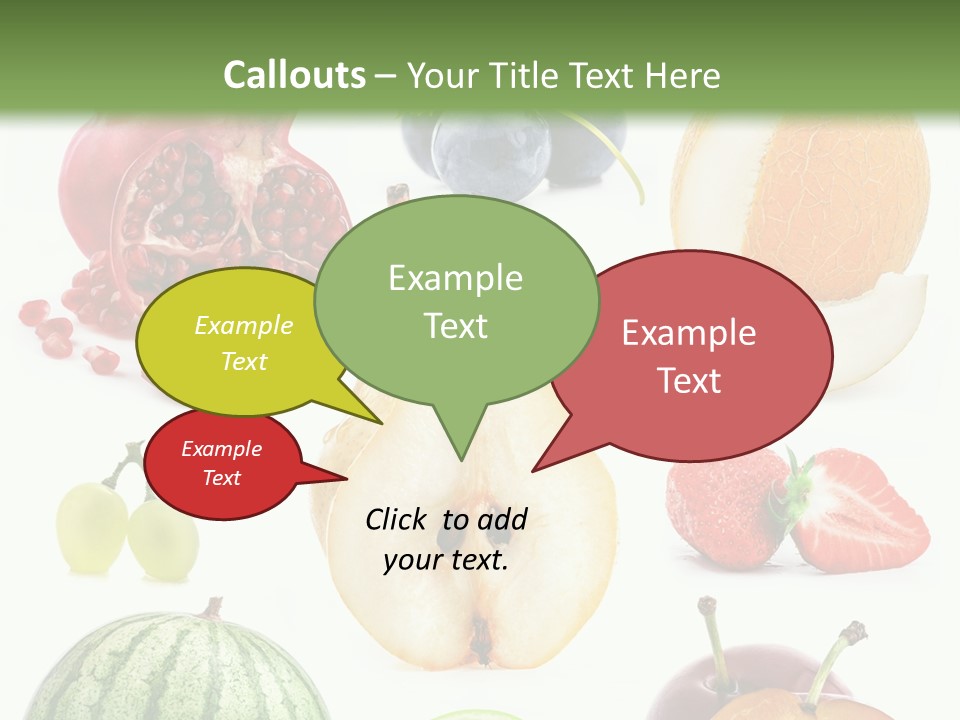 Orange Striped Citrus PowerPoint Template