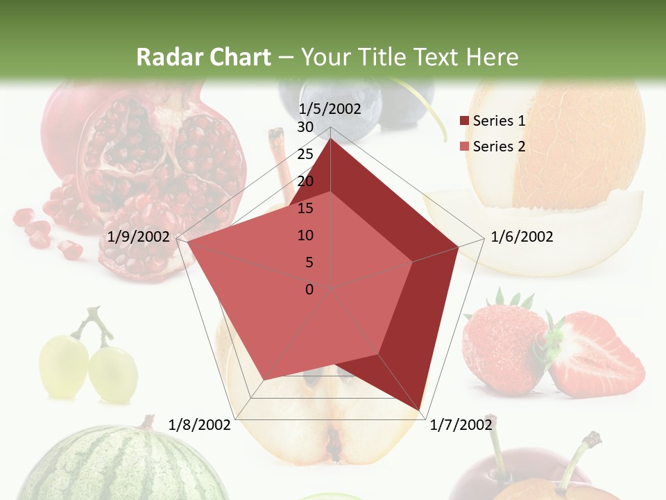 Orange Striped Citrus PowerPoint Template