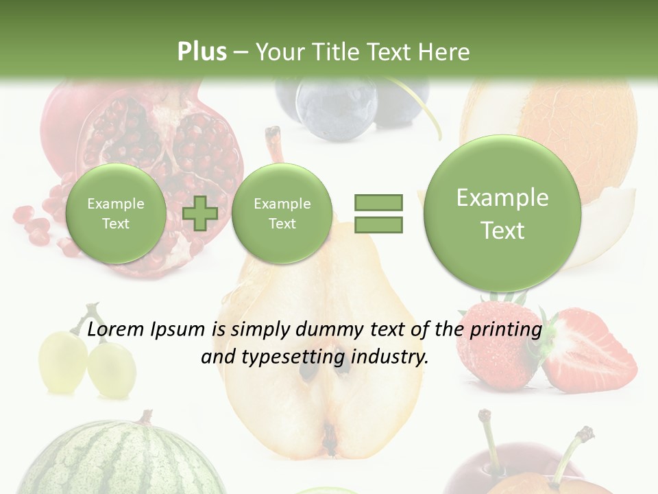 Orange Striped Citrus PowerPoint Template