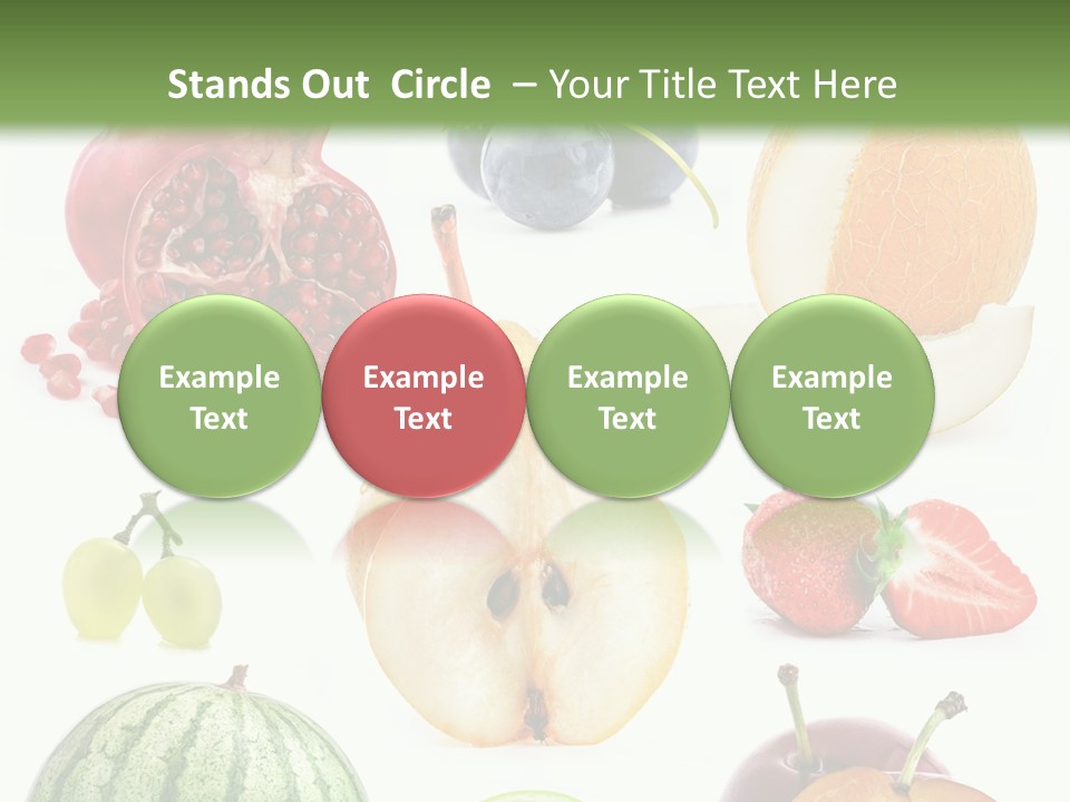 Orange Striped Citrus PowerPoint Template