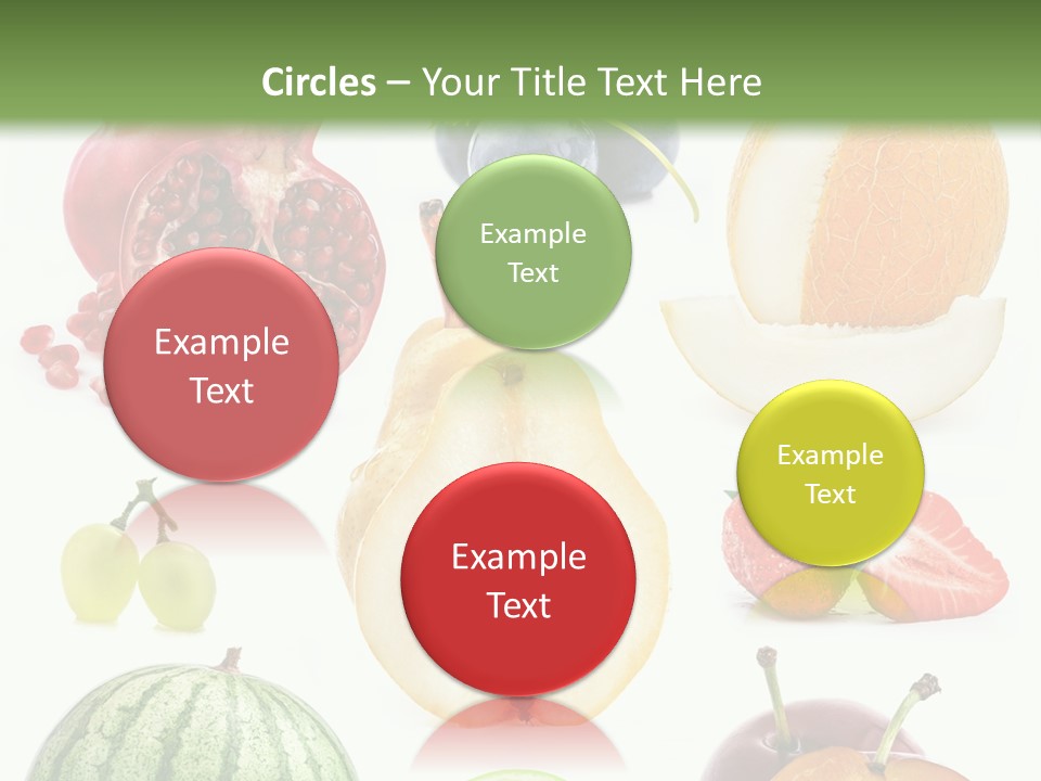 Orange Striped Citrus PowerPoint Template