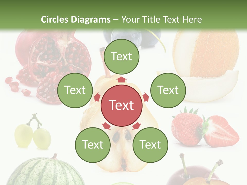 Orange Striped Citrus PowerPoint Template