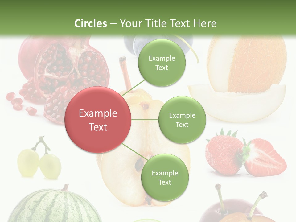 Orange Striped Citrus PowerPoint Template