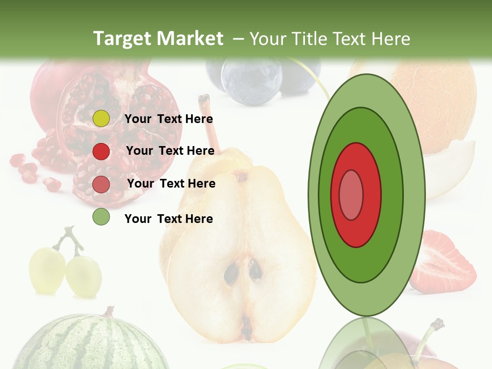 Orange Striped Citrus PowerPoint Template