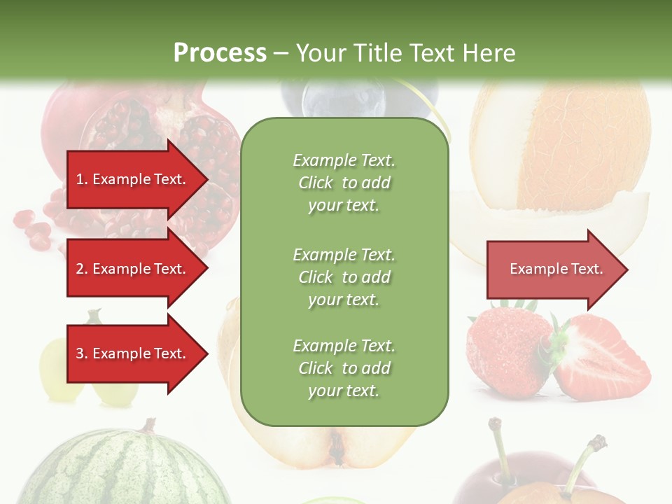 Orange Striped Citrus PowerPoint Template
