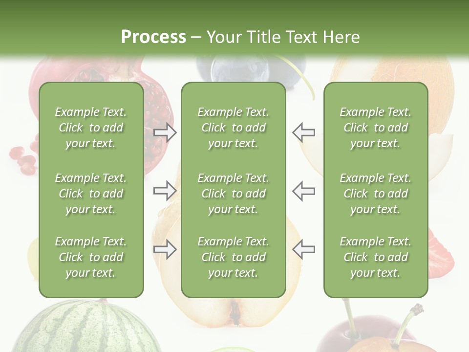 Orange Striped Citrus PowerPoint Template