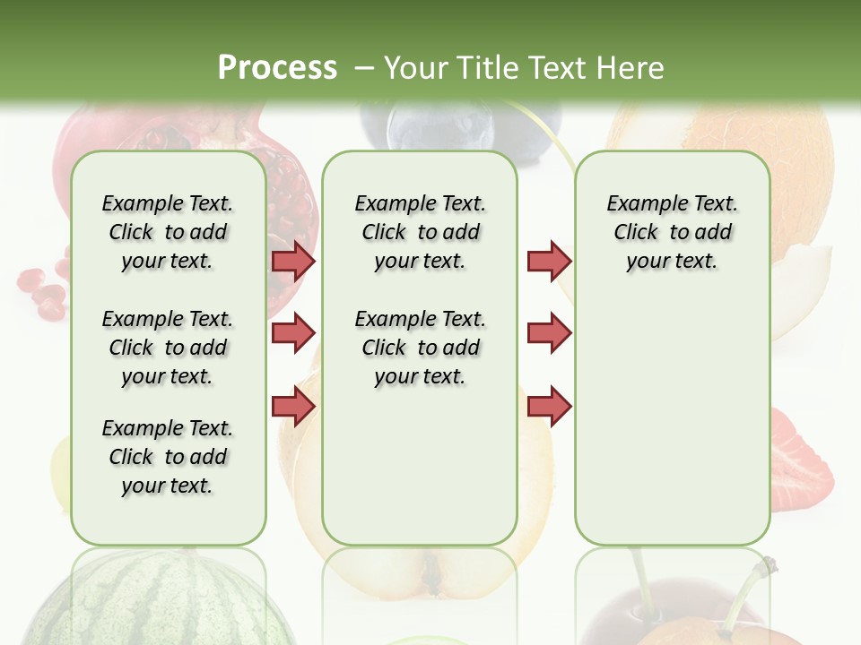 Orange Striped Citrus PowerPoint Template