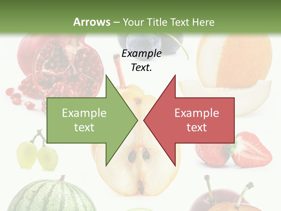 Orange Striped Citrus PowerPoint Template