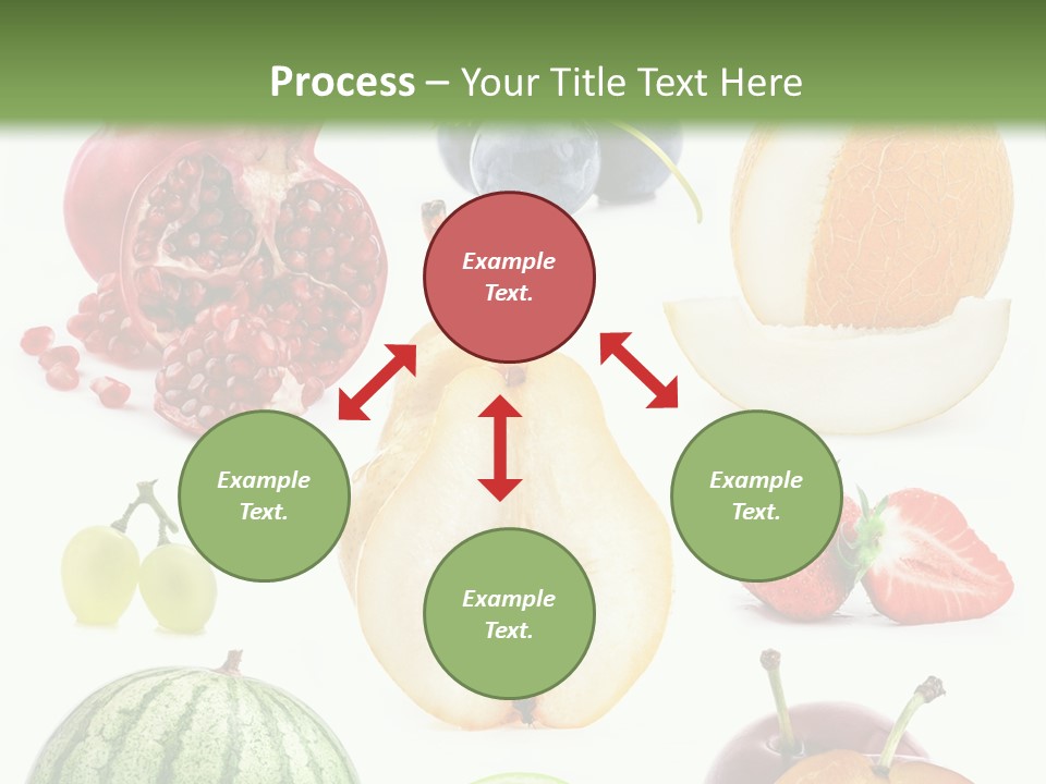 Orange Striped Citrus PowerPoint Template