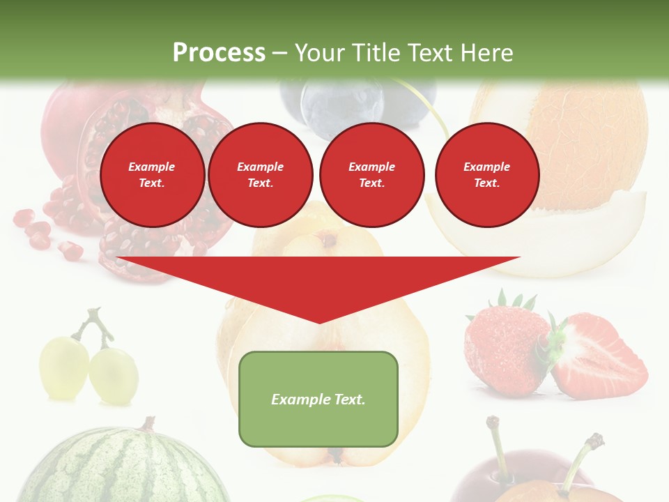 Orange Striped Citrus PowerPoint Template