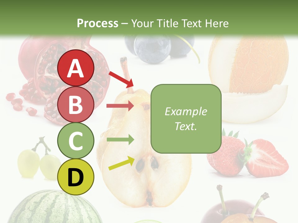Orange Striped Citrus PowerPoint Template