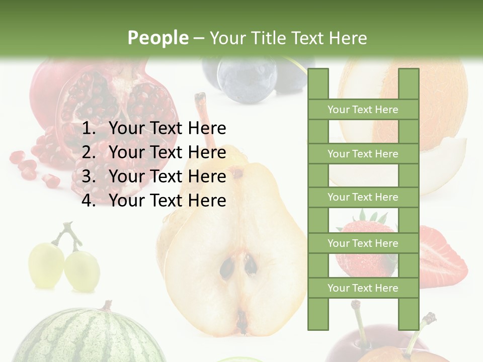 Orange Striped Citrus PowerPoint Template