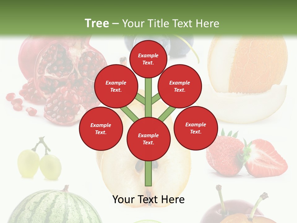 Orange Striped Citrus PowerPoint Template
