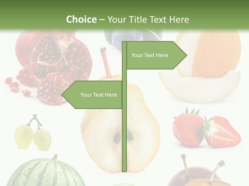 Orange Striped Citrus PowerPoint Template