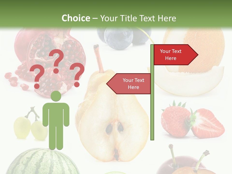 Orange Striped Citrus PowerPoint Template