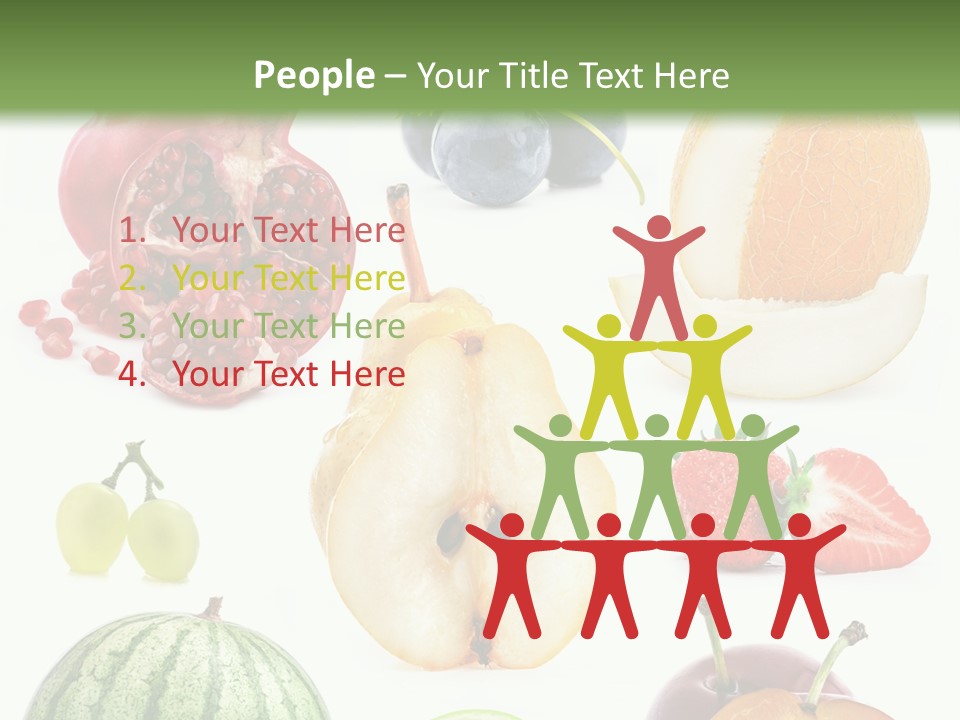 Orange Striped Citrus PowerPoint Template