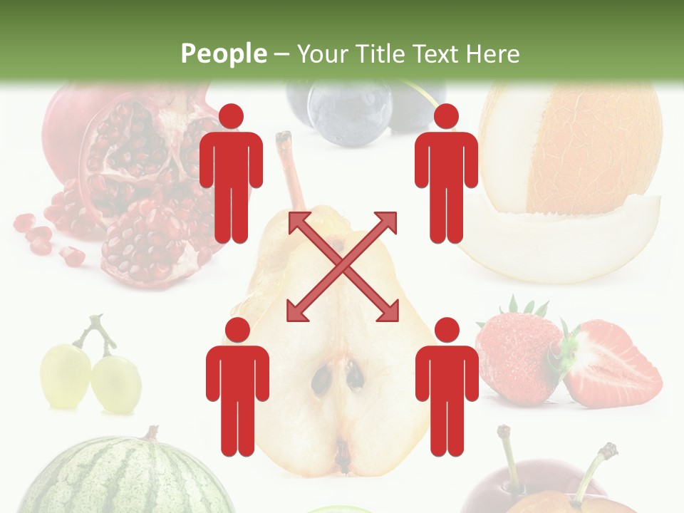 Orange Striped Citrus PowerPoint Template