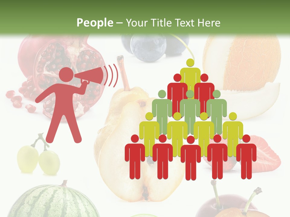 Orange Striped Citrus PowerPoint Template