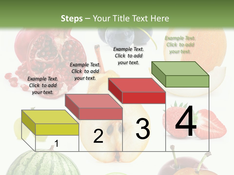 Orange Striped Citrus PowerPoint Template
