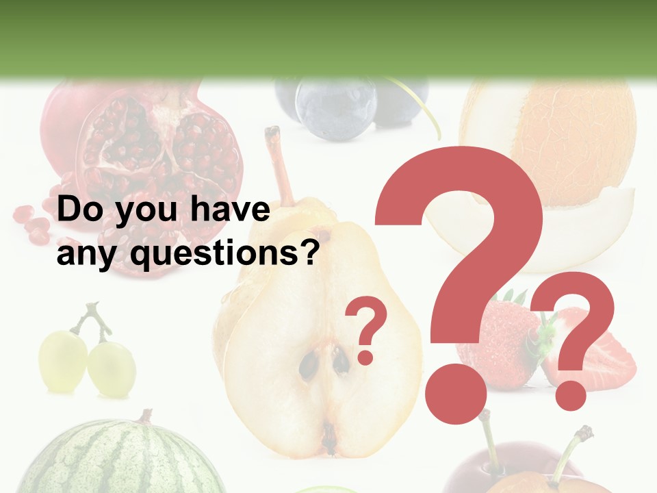 Orange Striped Citrus PowerPoint Template