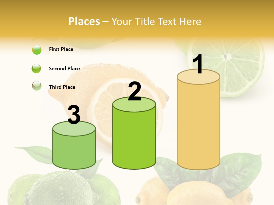 Isolated Citric Taste PowerPoint Template