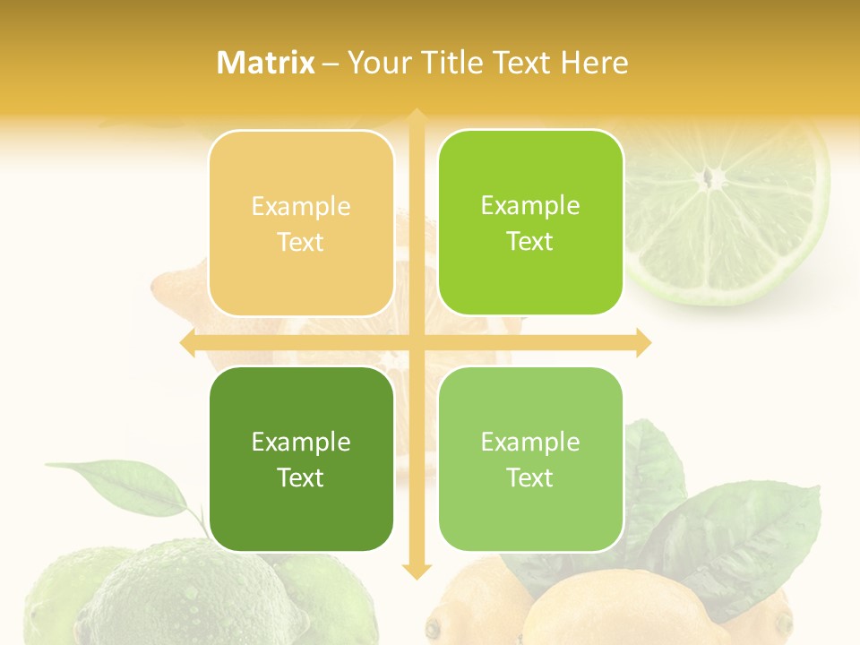 Isolated Citric Taste PowerPoint Template