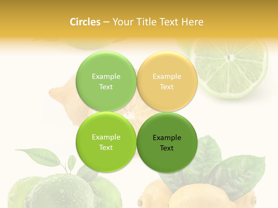 Isolated Citric Taste PowerPoint Template
