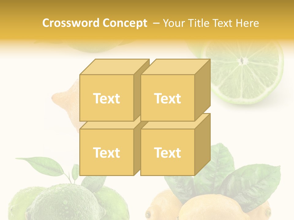 Isolated Citric Taste PowerPoint Template