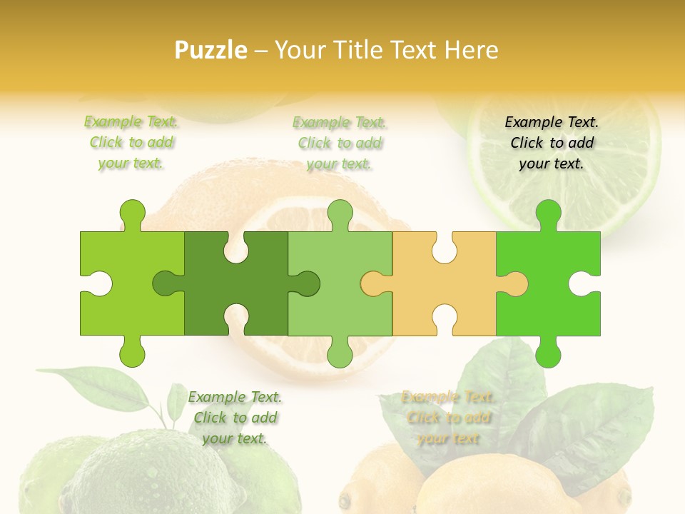 Isolated Citric Taste PowerPoint Template