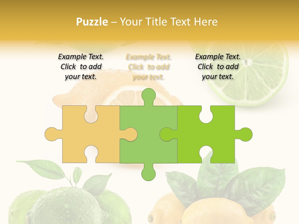 Isolated Citric Taste PowerPoint Template