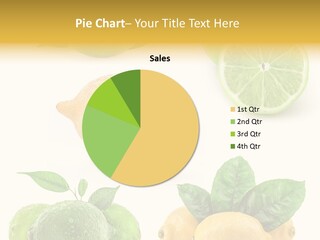 Isolated Citric Taste PowerPoint Template