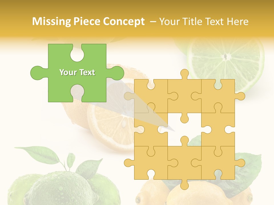 Isolated Citric Taste PowerPoint Template