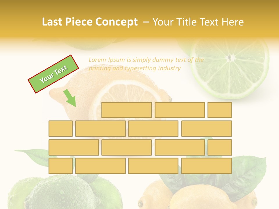 Isolated Citric Taste PowerPoint Template