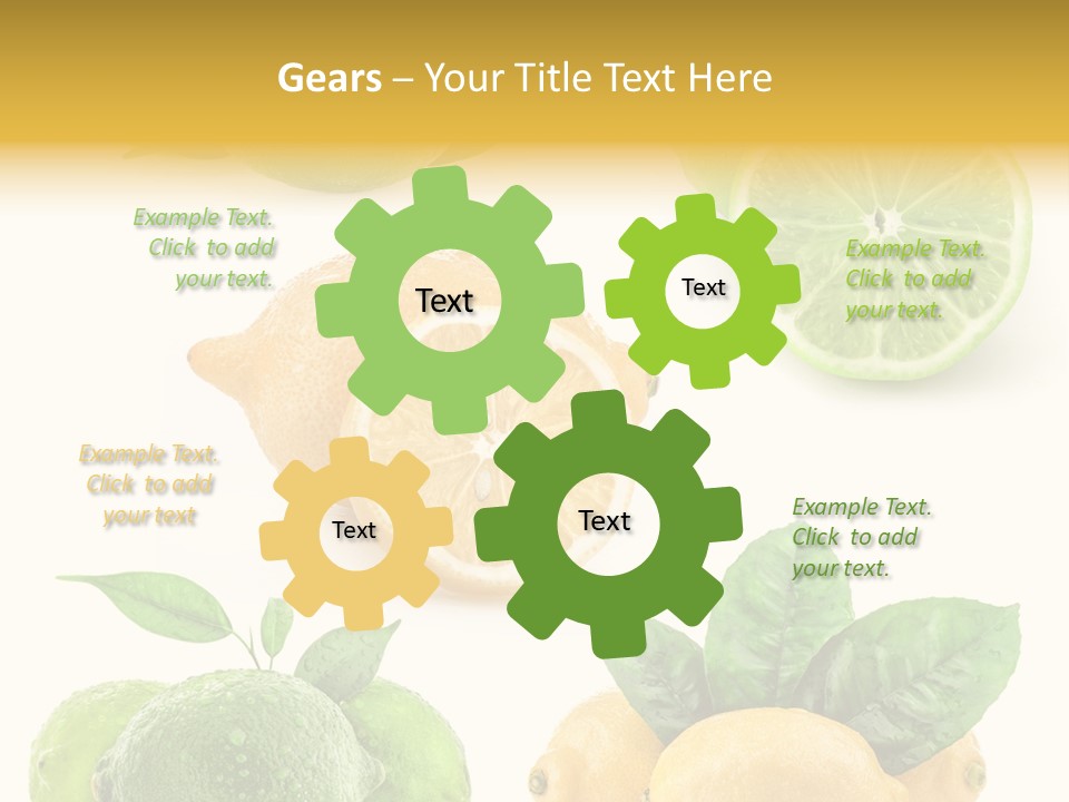 Isolated Citric Taste PowerPoint Template