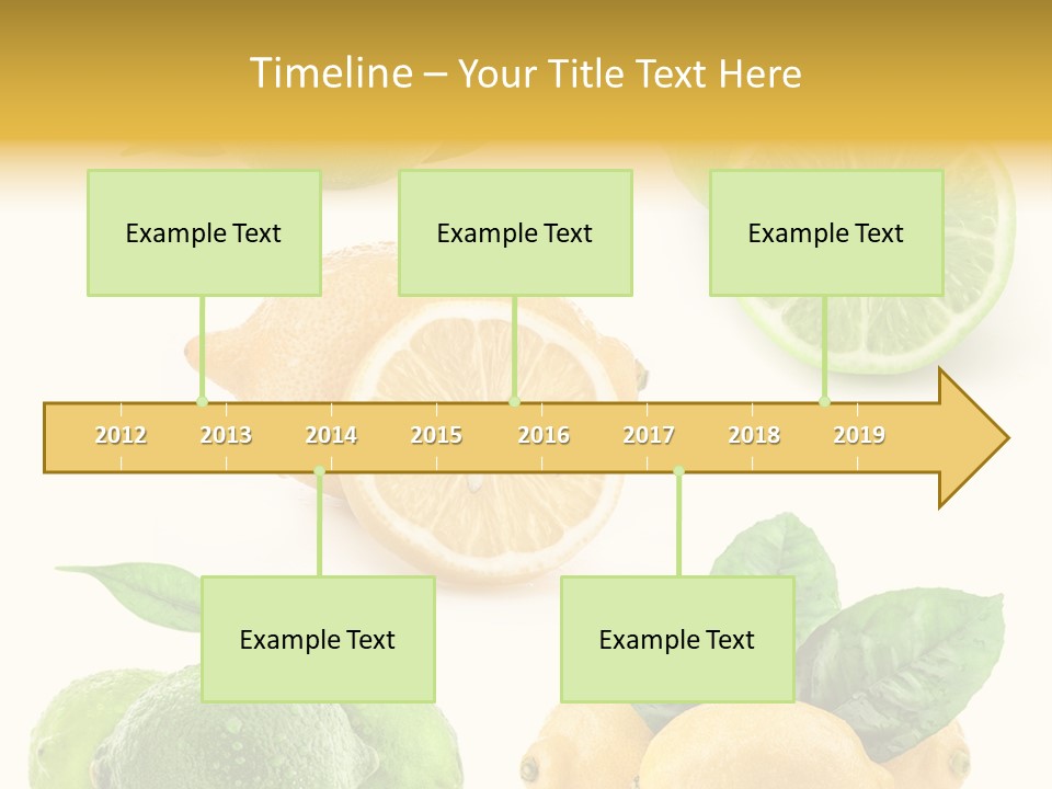Isolated Citric Taste PowerPoint Template