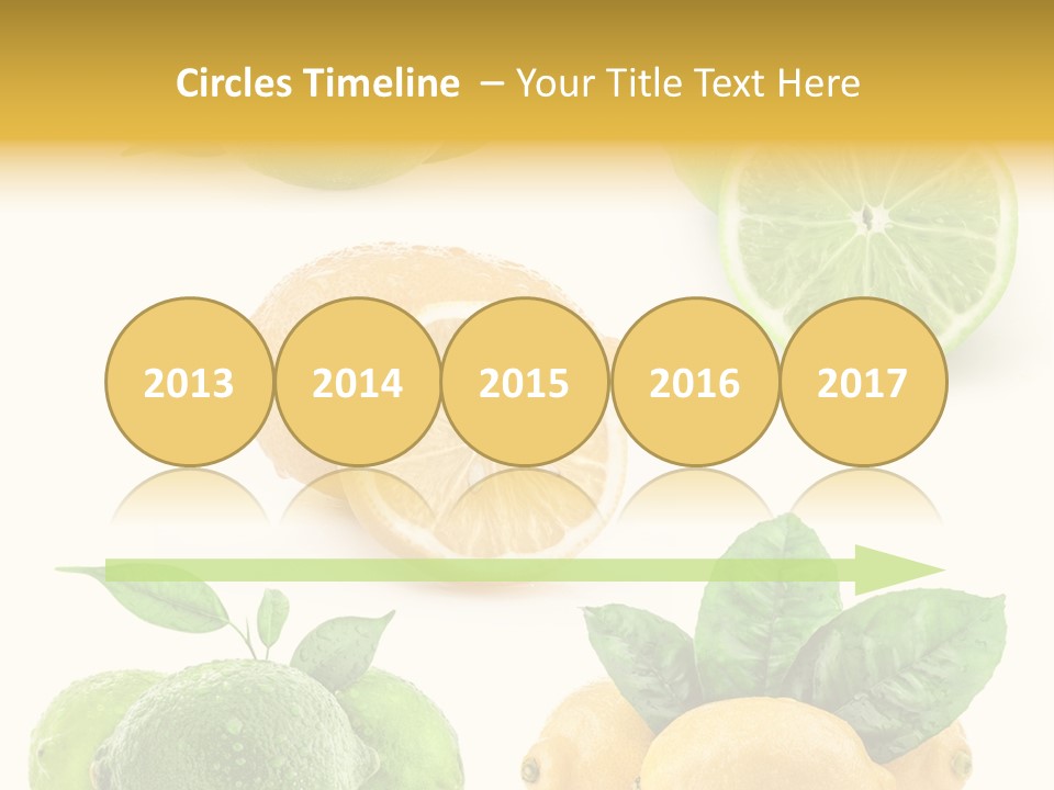 Isolated Citric Taste PowerPoint Template