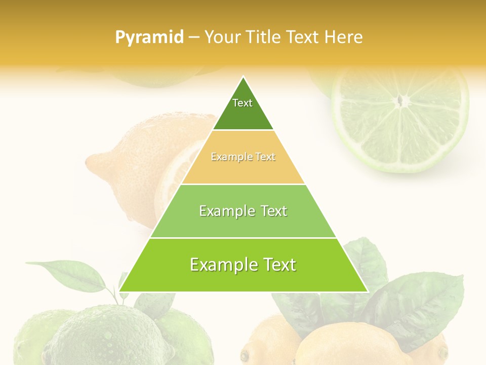 Isolated Citric Taste PowerPoint Template