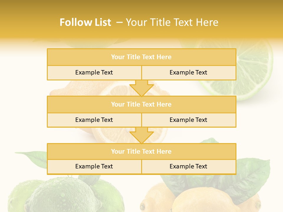 Isolated Citric Taste PowerPoint Template