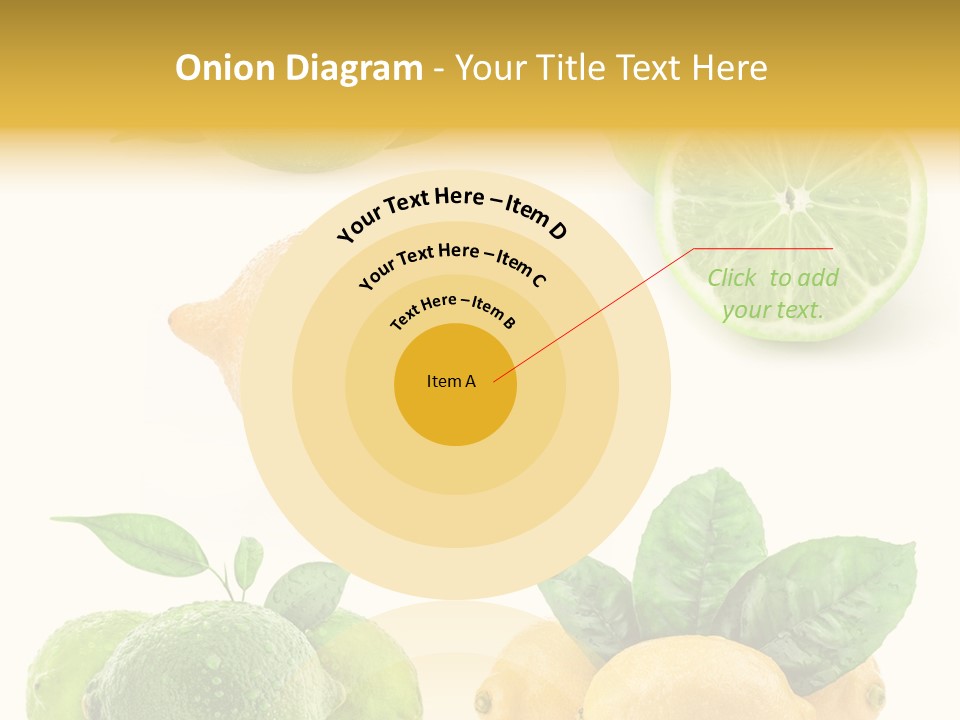 Isolated Citric Taste PowerPoint Template